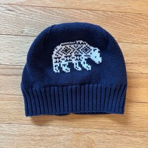 Janie & Jack navy bear hat